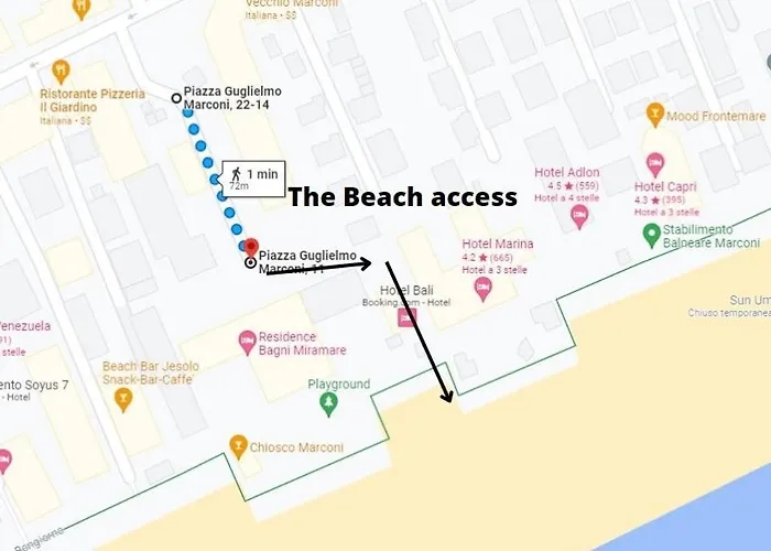 Comodo Loft Centro A Jesolo Lido - Spiaggia A 1 Minuto!!!